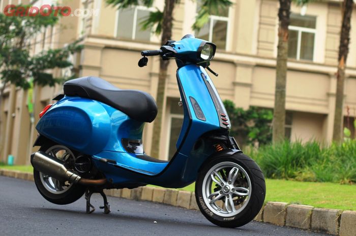  Vespa  Sprint  Racing Mesin  Jadi 198cc Bodi Candy Blue 