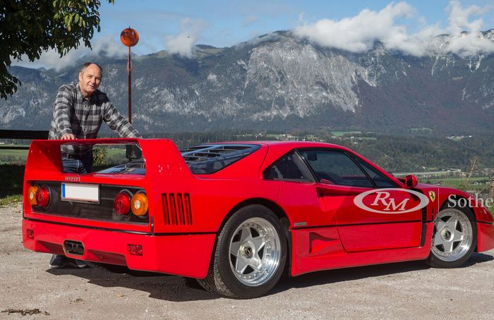 Ferrari F40 lansiran 1990 milik Gerhard Berger.