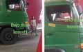 Heboh Gadis Muda Kemudikan Truk Kontainer Gede, Cara Naik ke Kabin Bak Ninja