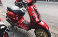 Vespa Sprint Merah Menawan, Tanam Part Zelioni, Kaki-kaki Tampil Mewah