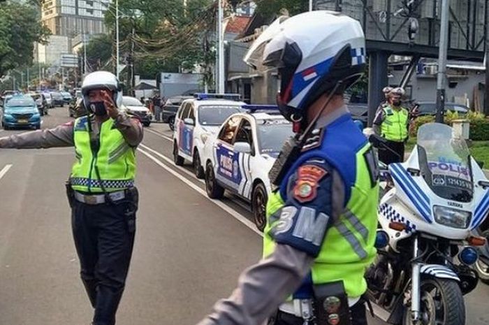 Ilustrasi pengalihan arus lalu lintas