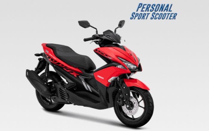 Pilihan warna merah Yamaha Aerox tipe standar