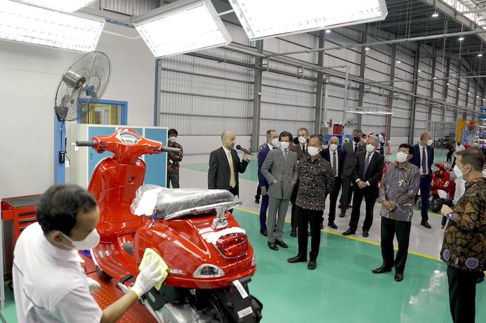 Peresmian Pabrik Piaggio Group di Indonesia