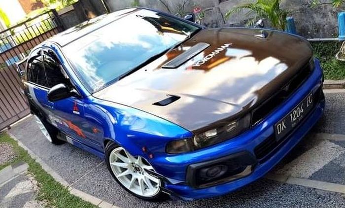 Galant Hiu pasang bodykit dan spoiler custom serta livery rally