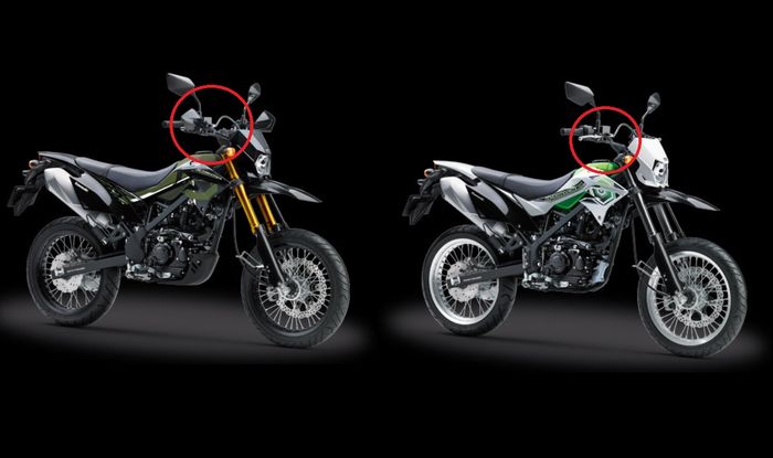 SE punya hand guard dan bentuk setangnya juga beda dengan tipe standar