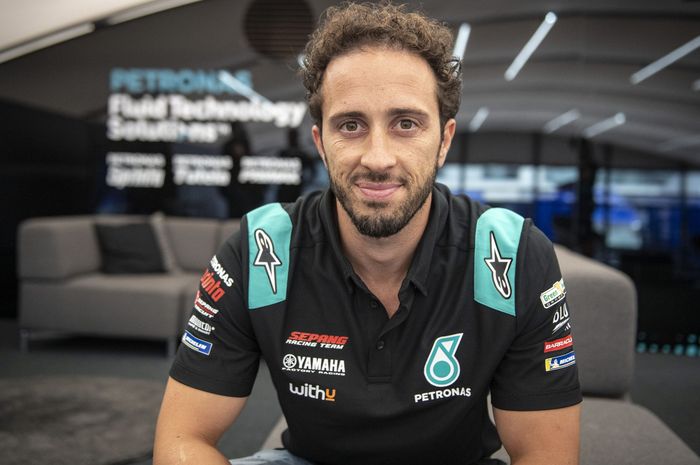 Andrea Dovizioso kembali balapan di MotoGP di negaranya sendiri, yaitu di MotoGP San Marino 2021 bersama tim Petronas Yamaha