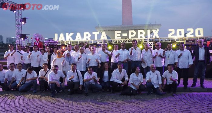 Jumpa pers pengumuman Formula E Jakarta 2020. 