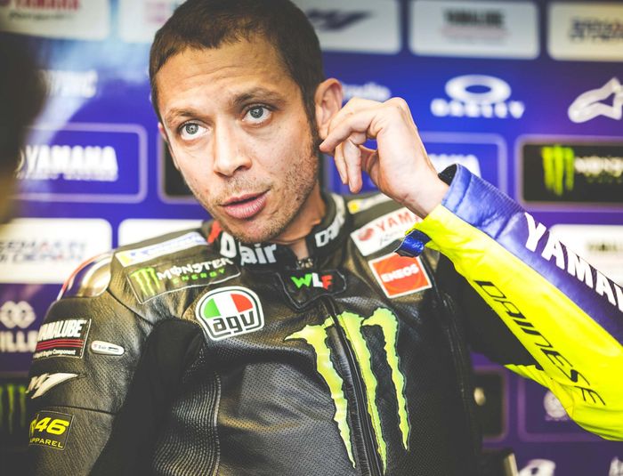 Pembalap Monster Energy Yamaha, Valentino Rossi buka suara usai meraih hasil buruk saat hari pertama MotoGP Spanyol (03/05/2019)