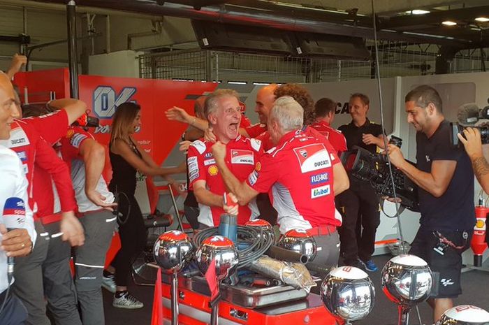 Kegembiraan di paddock Ducati setelah double podium MotoGP Ceko