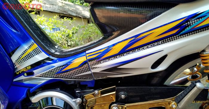 Bodi Yamaha F1ZR repaint plus striping baru orisinal