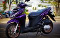 Honda Vario 125 Old Dandan Proper, Berjubah Ungu Kaki-kaki Dibuat Kece