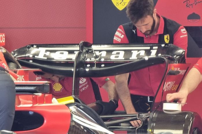 Ferrari pakai spoiler belakang dengan pilar tunggal di F1 Arab Saudi 2023