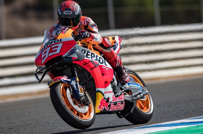 Marc Marquez jadi yang tercepat, sementara Valentino Rossi gagal masuk 10 besar, berikut hasil FP1 MotoGP Spanyol 2020