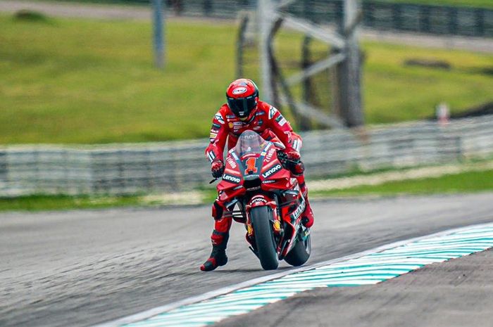 Pecco Bagnaia rebut pole position kualifikasi MotoGP Malaysia 2023 dari tangan Jorge Martin