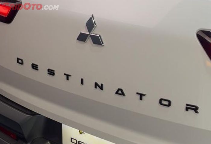 Black Tailgate Pet Name Emblem Mitsubishi Destinator 55th Anniversary Edition.
