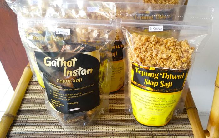 Gathot dan tiwul instan, oleh - oleh khas makanan daerah Gunung Kidul