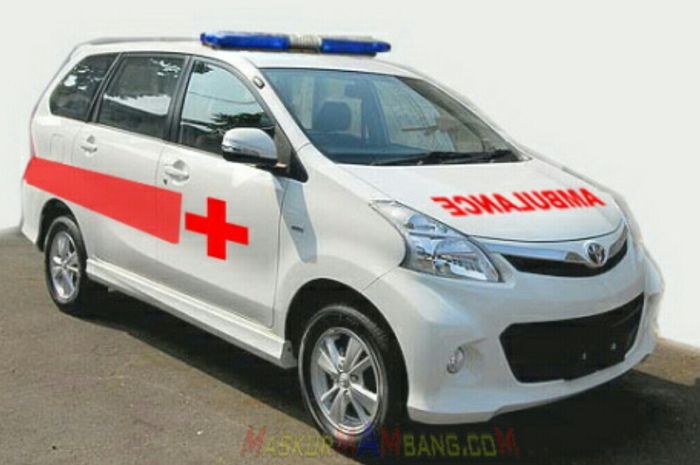 Ilustrasi ambulans Toyota Avanza