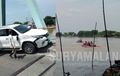 Honda Vario Tertabrak Truk, Pengendara Mental Ke Sungai Belum Ditemukan