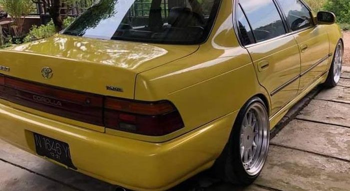 Great Corolla rombak kaki-kaki pakai pelek Hartge ring 17