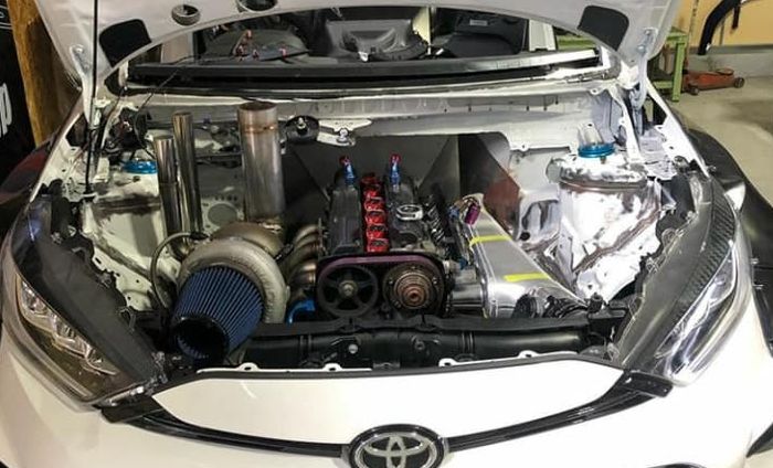 Toyota GR Yaris engine swap unit 2JZ dan stroke up jadi 3.400cc  