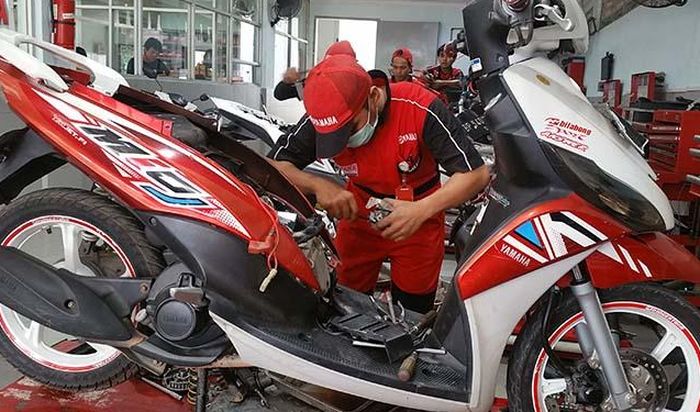 Ilustrasi servis Yamaha Mio J