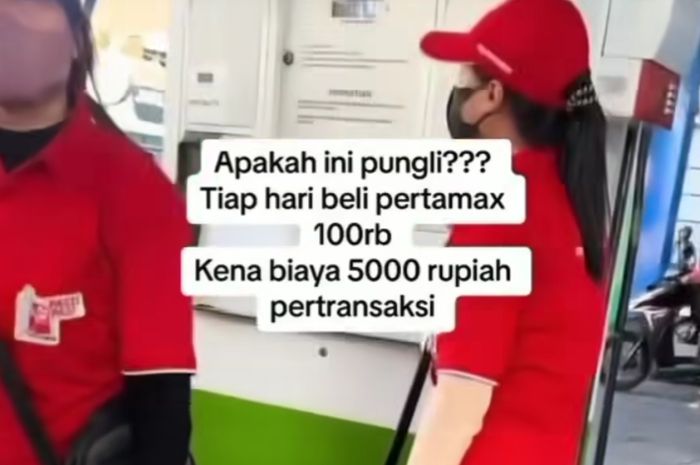 Vkdeo pria marah-marah karena isi Pertamax kena biaya tambahan Rp 5 ribu