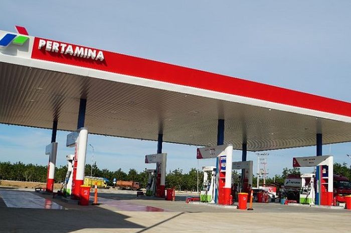 Ilustrasi SPBU Pertamina. 