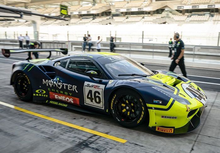 Ferrari 488 GT3 besutan tim Monster VR46 Kessel untuk Gulf 12 Hours