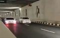Underpass Terpanjang di Indonesia Dijadikan 'Lintasan Balap', Polisi Langsung Tindak Kedua Pengemudi Honda Civic Ini