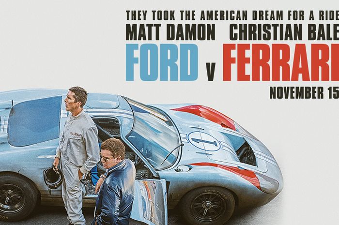 Film Ford v Ferrari menampilkan aktor Christian Bale dan Matt Damon sebagai pemeran utamanya