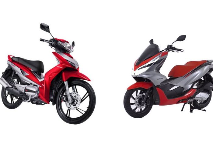 Warna Ultraman di Honda Revo AT dan PCX Sport