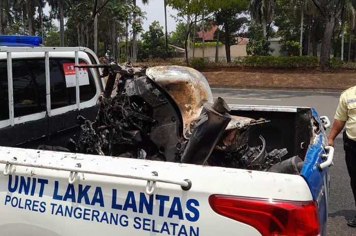 Unit laka Polres Tangerang Selatan amankan kendaraan yang ter