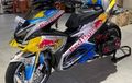 Yamaha Aerox Kalbar, Custom Bodi Red Bull Didukung Kaki-kaki Gambot
