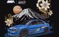 Mitsubishi Evolution IX Motif Batik Bakal Mejeng Di Osaka Auto Messe 2024