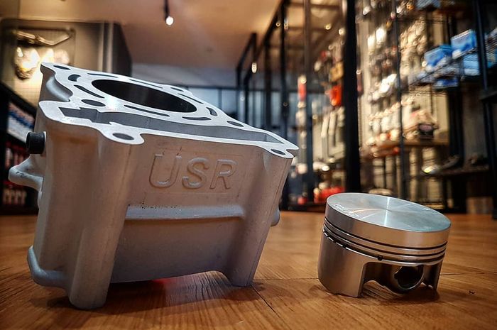 Piston forging dan blok silinder ceramic paket bore up Ultraspeed Racing