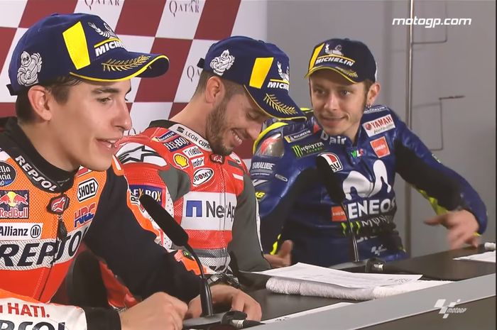 Konferensi pers usai MotoGP Qatar 2018