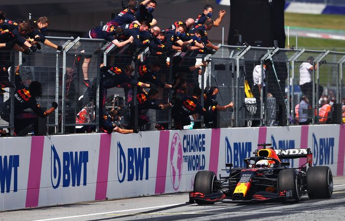 Max Verstappen dua kali menang berturut-turut di Red Bull Ring, setelah finish terdepan di F1 Austria 2021