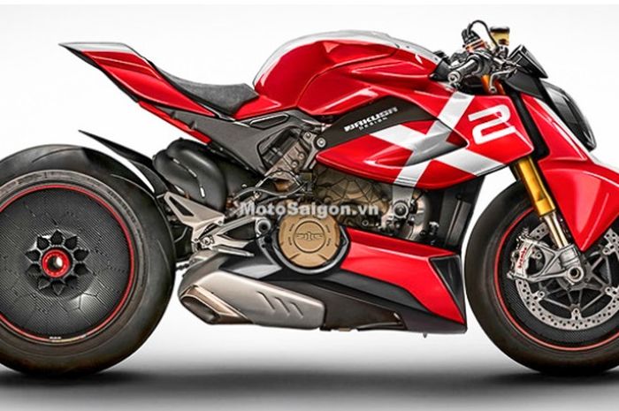 Dugaan desain Ducati baru bermesin V4
