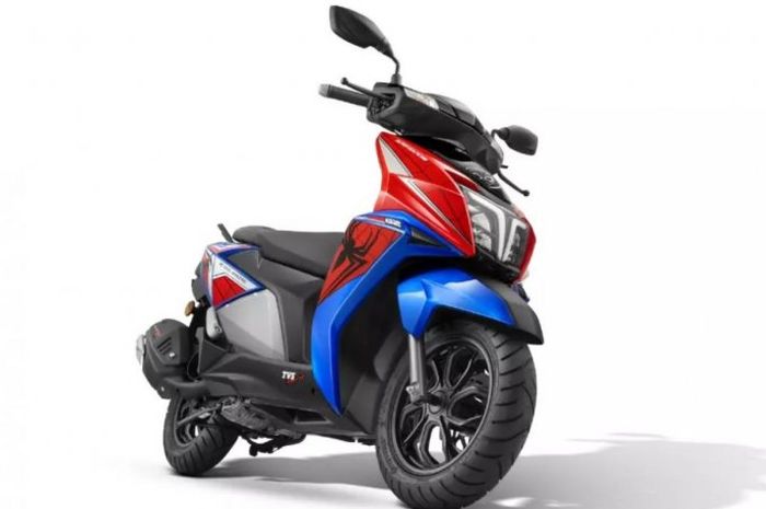 TVS NTORQ 125 tampil unik bertema Spiderman 