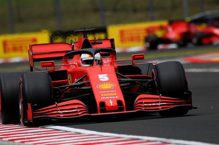 Sebastian Vettel enam tahun bersama tim Ferrari belum kasih gelar juara dunia