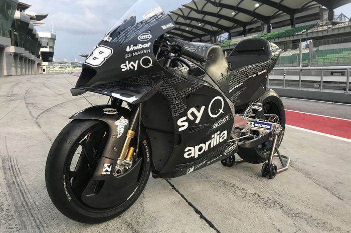 Jelang tes pramusim Sepang, Aprilia menunjukkan motor barunya RS-GP 2020 yang akan digunakan untuk MotoGP musim ini