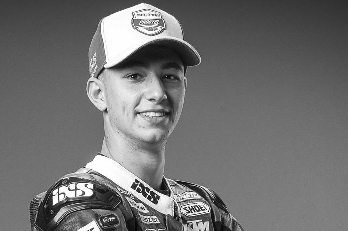 Jason Dupasquier, pembalap Moto3 yang meninggal di sirkuit Mugello pada sesi kualifikasi (29/5).