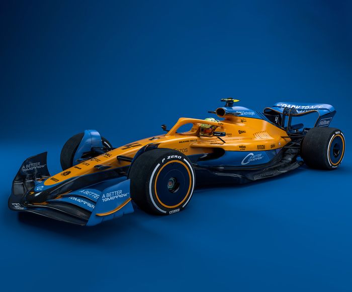Mobil F1 2022 dengan livery mobil F1 2021