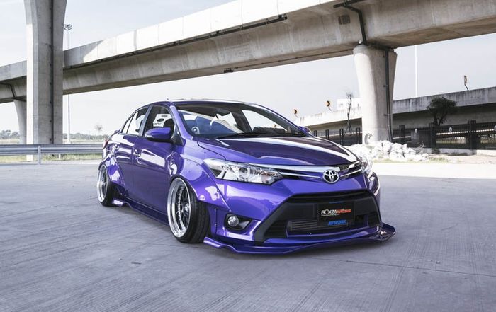 Modifikasi Toyota Vios ungu bergaya elegan datang dari Thailand