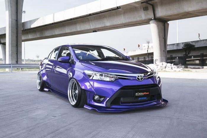 Modifikasi Toyota Vios ungu bergaya elegan datang dari Thailand