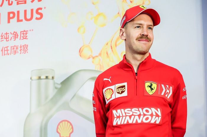 Sebastian Vettel di GP F1 China 2019