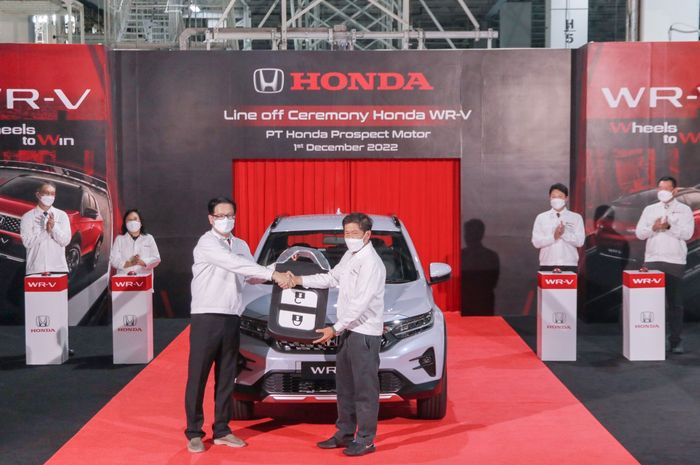 Line off ceremony Honda WR-V di pabrik Cikarang