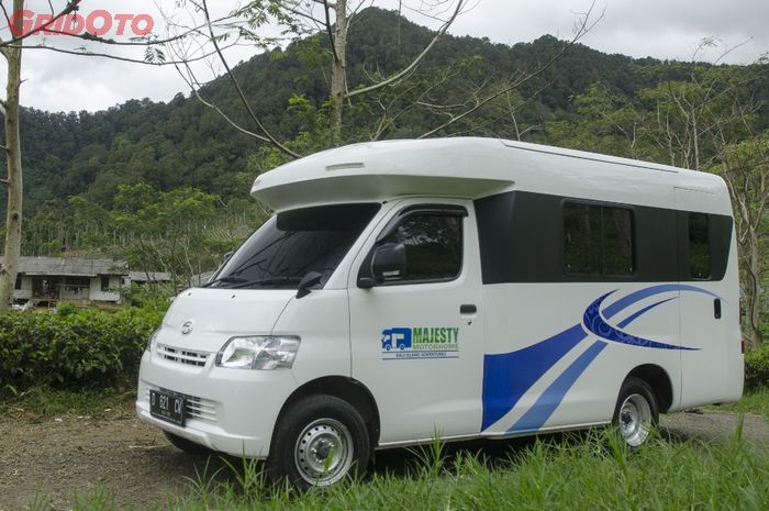 Daihatsu Gran Max dibikin motorhome. Milik The Majesty Kirana Motorhome