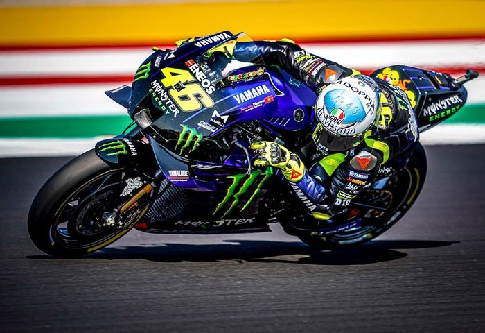 Valentino Rossi start dari baris kedua di MotoGP San Marino 2020 yang digelar di sirkuit Misano (13/9)