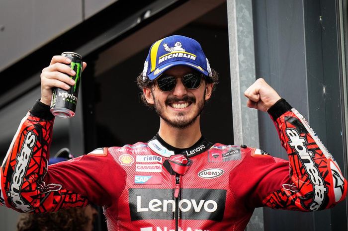 Sempat takut terjatuh lagi, Francesco Bagnaia mengaku lega berhasil memenangi balapan MotoGP Belanda 2022